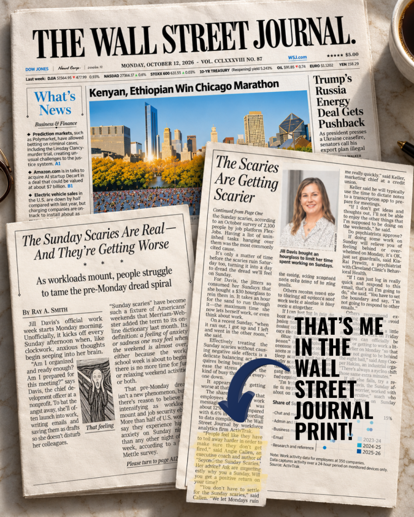 Angie Callen in the Wall Street Journal